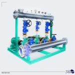 بوستر پمپ آبرسانی سه خط دور متغیر با الکتروپمپ های زمینی
