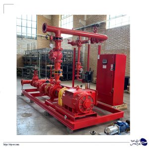 بوستر پمپ آتشنشانی دو خط با استاندارد NFPA20 و ULFM