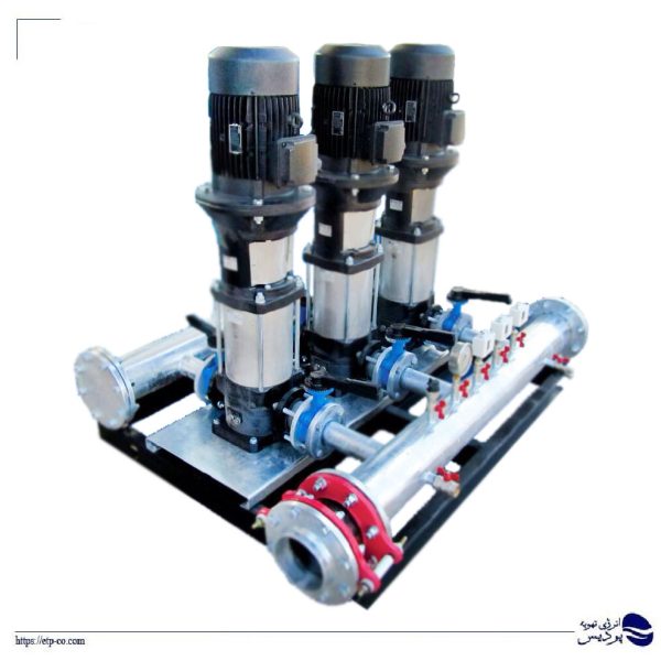 بوستر-پمپ-آبرسانی-سه-خط-دور متغیر-الکتروپمپ -عمودی