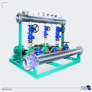 بوستر پمپ آبرسانی سه خط دور متغیر با الکتروپمپ های زمینی