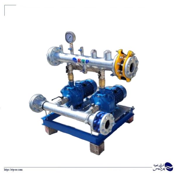 بوستر پمپ دو خط آبرسانی با الکتروپمپهای سانتریفیوژ ابارا