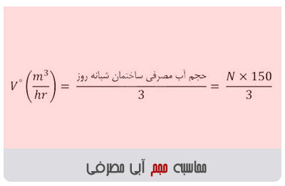 محاسبه حجم آبی مصرفی