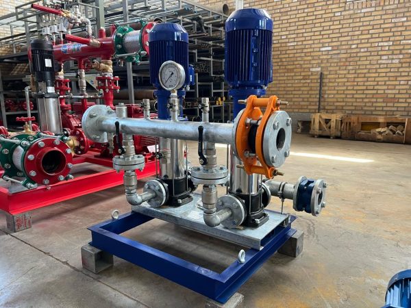 بوستر پمپ آبرسانی دو خط با الکتروپمپ KSB