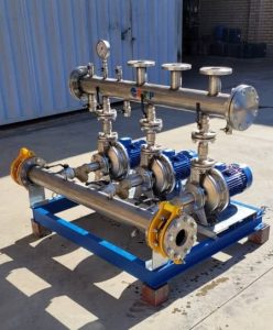 بوستر پمپ آبرسانی سه خط با الکتروپمپ ابارا