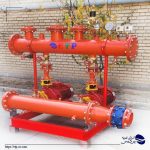 بوستر پمپ دوخط دورثابت آتشنشانی با الکتروپمپهای اتابلوک بهار پمپ