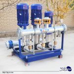 بوستر پمپ سه خط دور متغیر آبرسانی با الکتروپمپ های عمودی طبقاتی MOVITEC